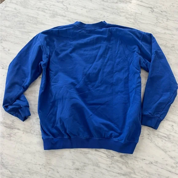 Frankie’s Bikinis Sweatsuit Blue Crewneck Sweatshirt and Sweatpants Small - Picture 5 of 11